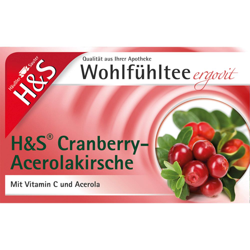 H&amp;S Cranberry Acerolakirsche Filterbeutel