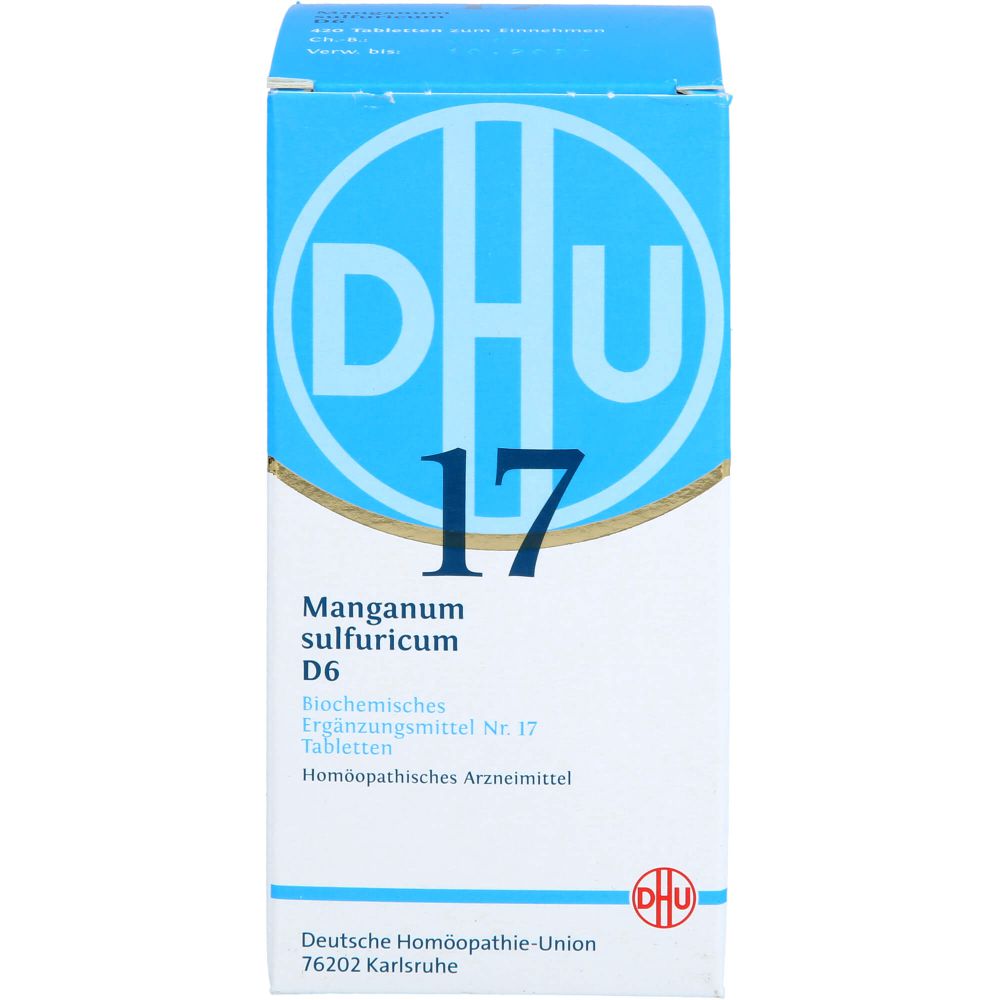 Biochemie Dhu 17 Manganum sulfuricum D 6 Tabletten 420 St