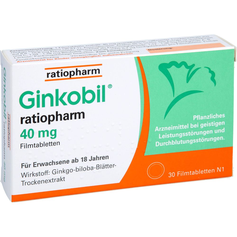 GINKOBIL-ratiopharm 40 mg Filmtabletten