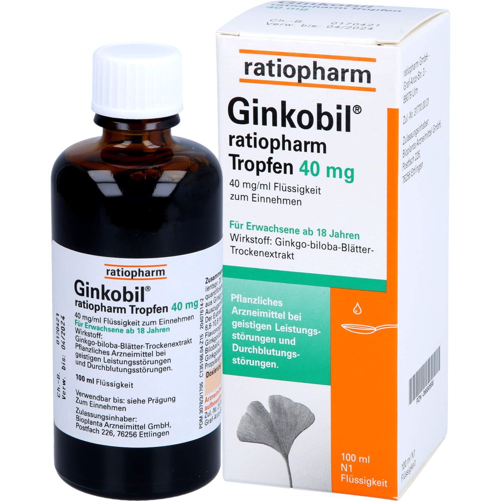 GINKOBIL-ratiopharm Tropfen 40 mg