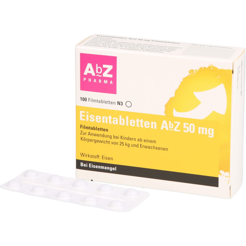 EISENTABLETTEN AbZ 50 mg Filmtabletten