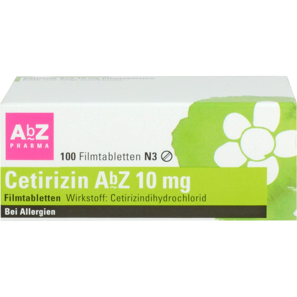 Cetirizin AbZ 10 mg Filmtabletten 100 St