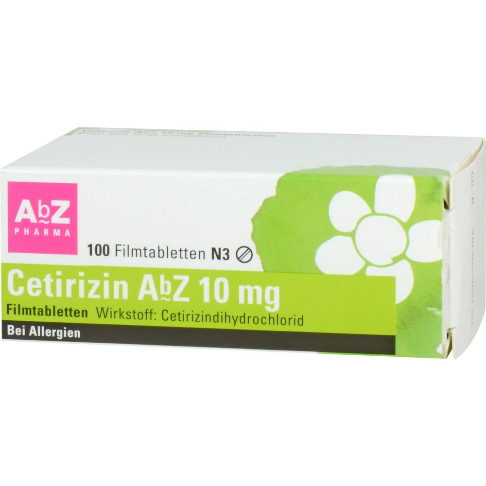 Cetirizin AbZ 10 mg Filmtabletten 100 St
