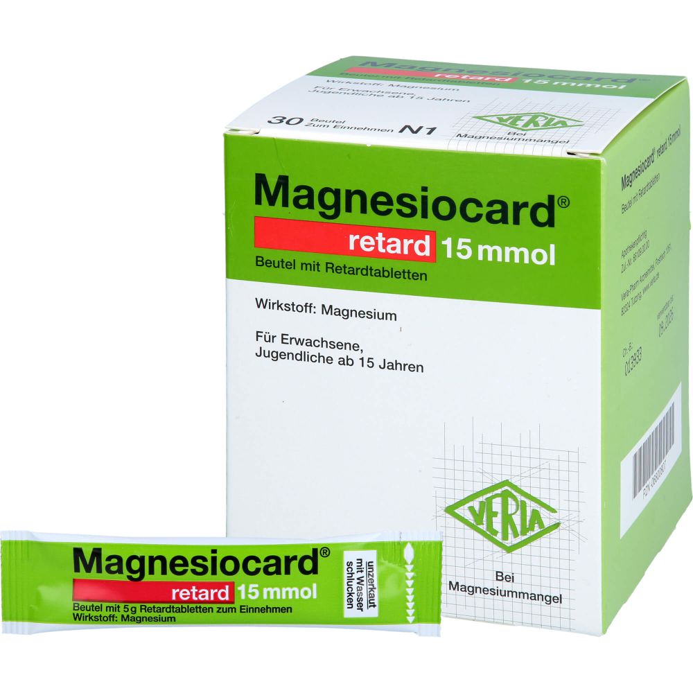 MAGNESIOCARD retard 15 mmol Beutel m.ret.Filmtabl.