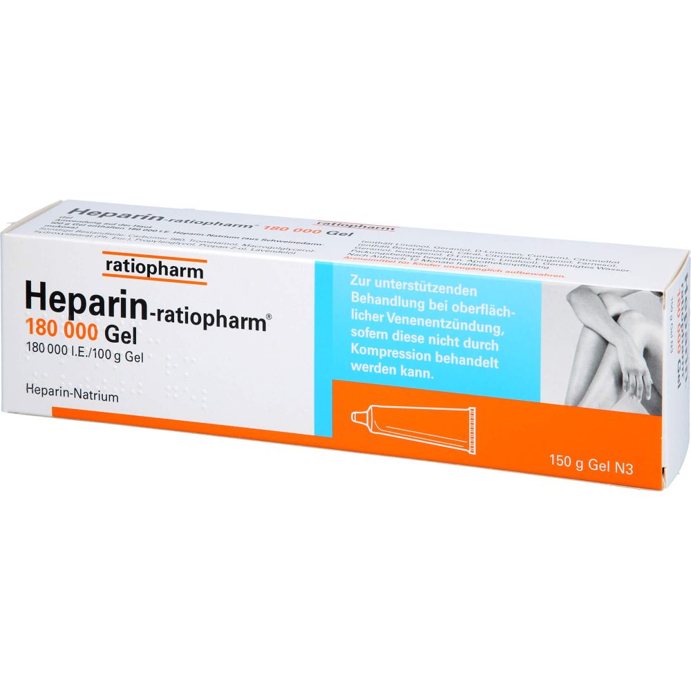 Heparin-Ratiopharm 180.000 I.E. Gel 150 g 150 g