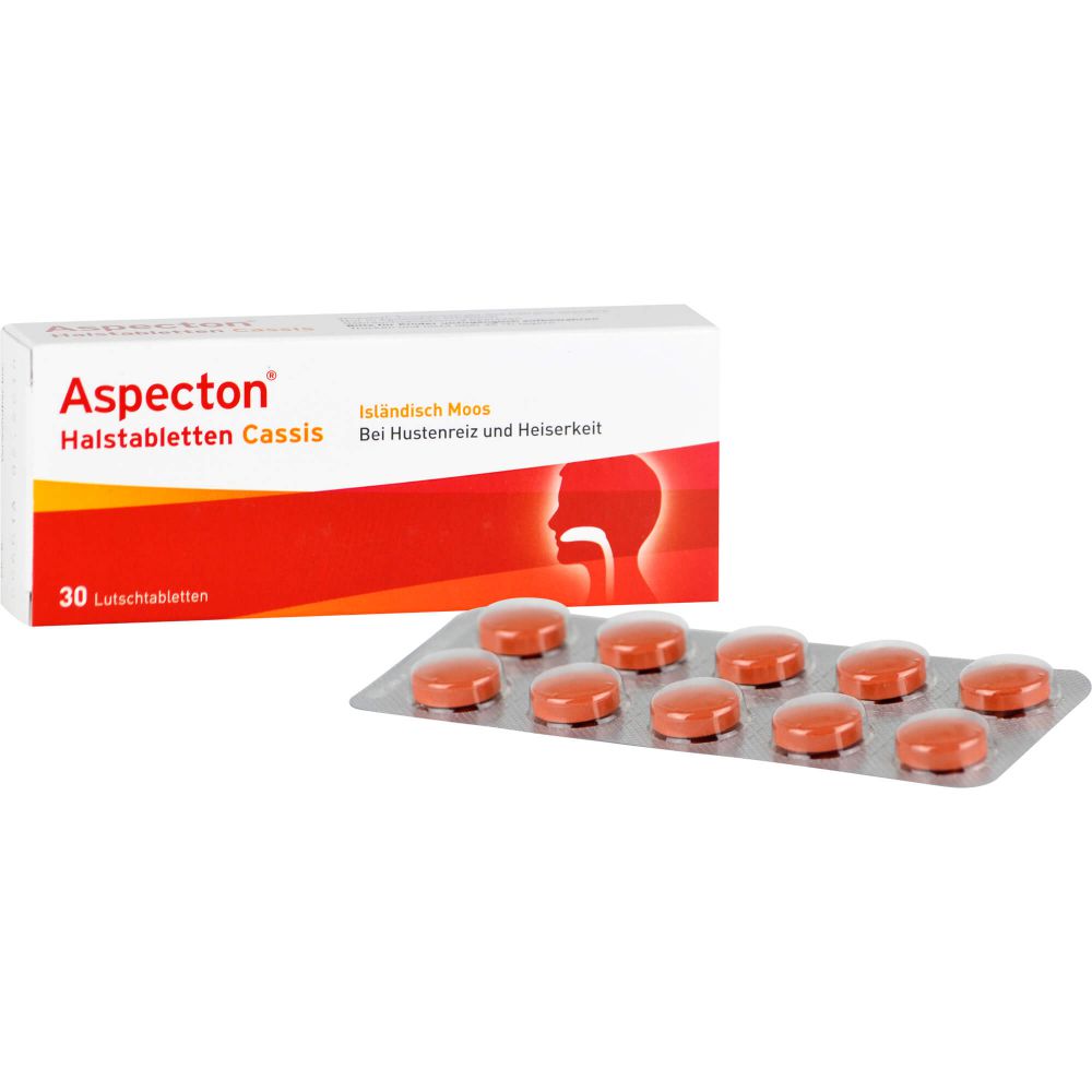 ASPECTON Halstabletten Cassis Lutschtabletten