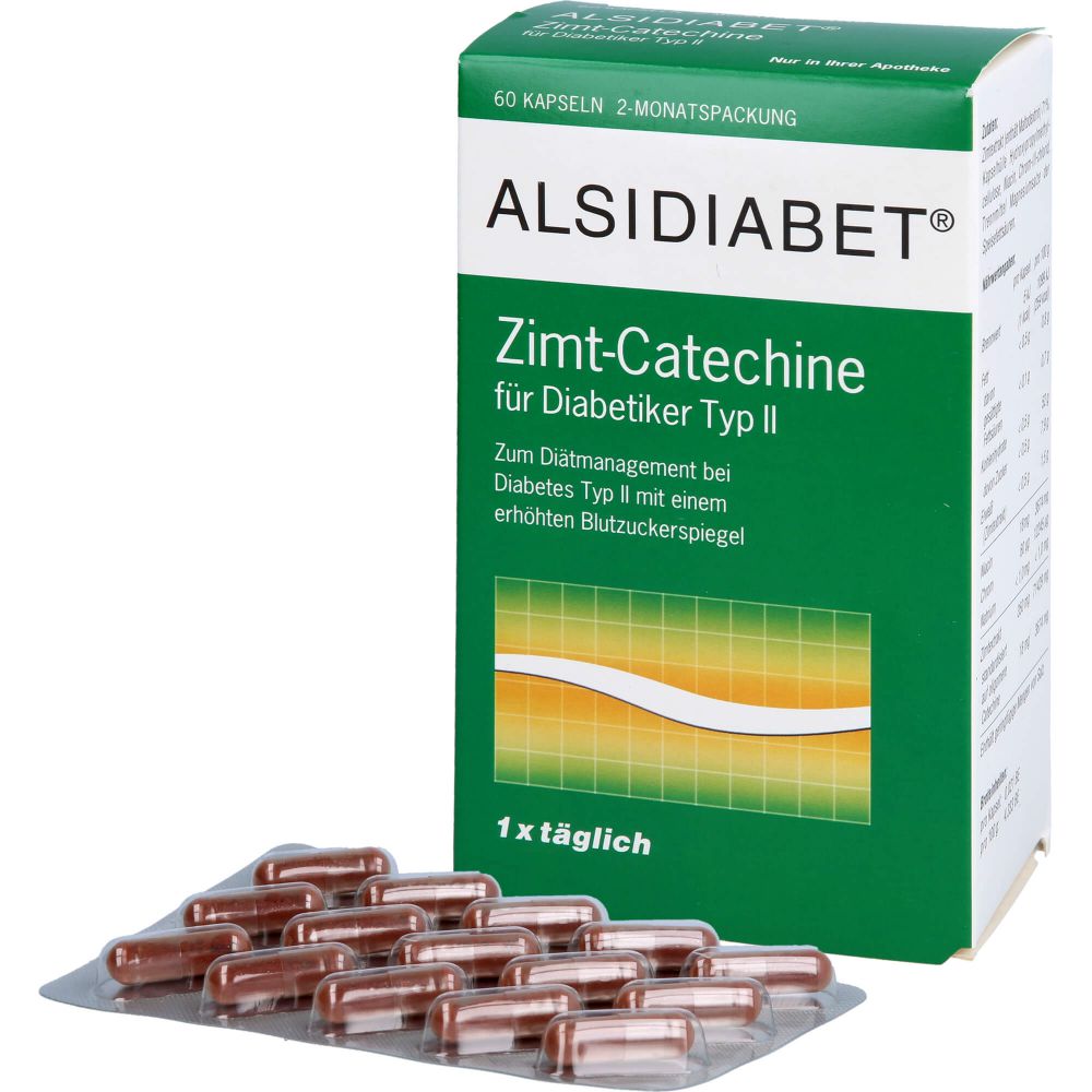 ALSIDIABET Zimt-Catechine f.Diab.Typ II 1xtägl.Kps