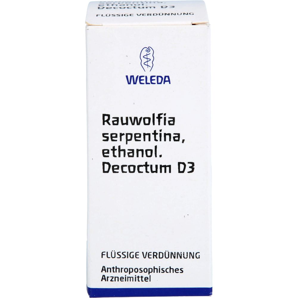 RAUWOLFIA SERPENTINA D 3 Dilution