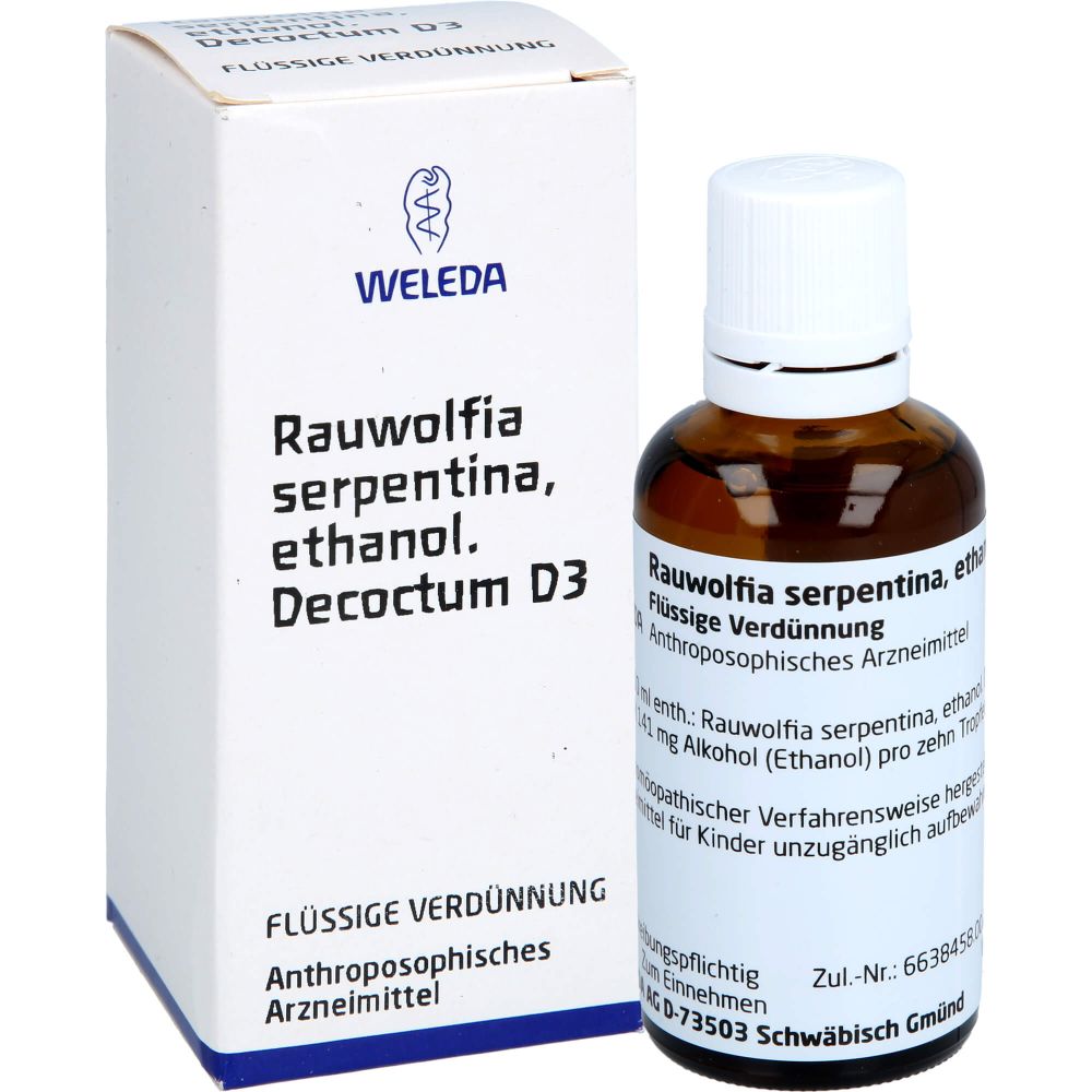 RAUWOLFIA SERPENTINA D 3 Dilution