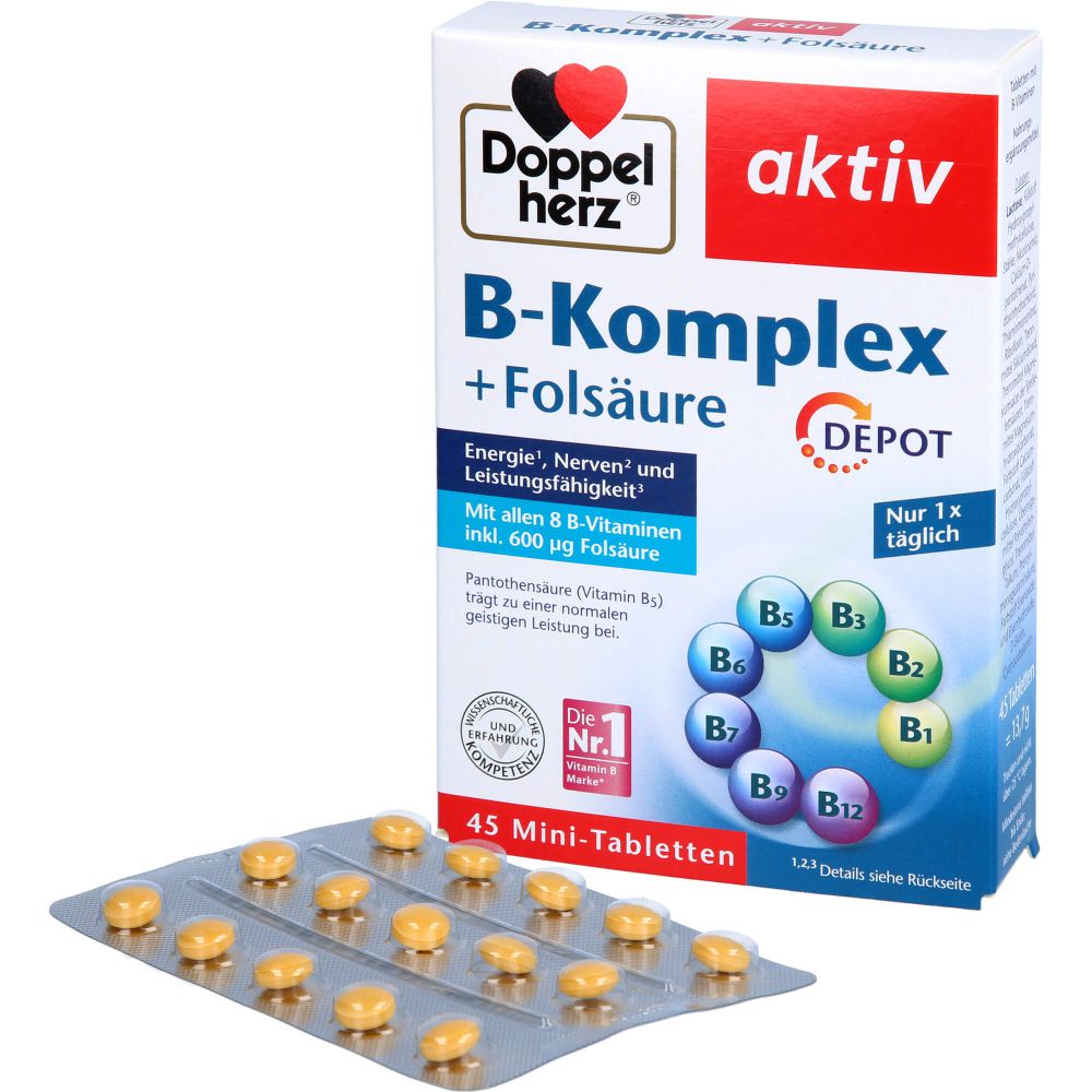 DOPPELHERZ B-Komplex+Folsäure Tabletten
