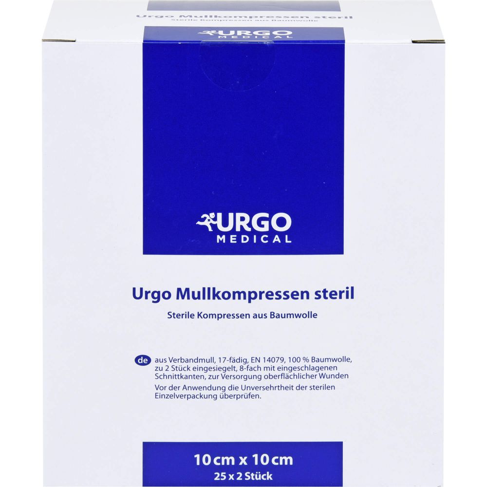 URGO MULLKOMPRESSEN 10x10 cm steril