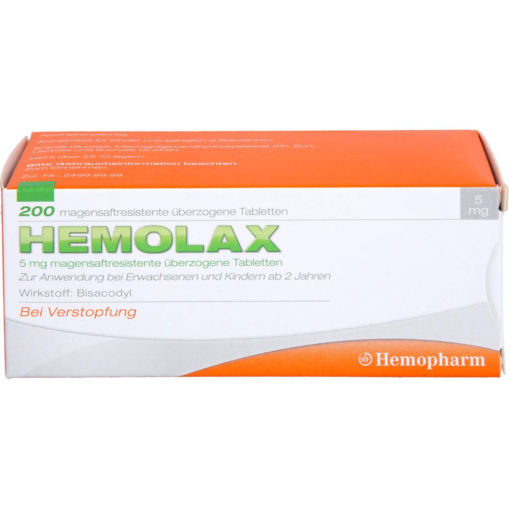 HEMOLAX 5mg magensaftresis. überzogene Tabletten