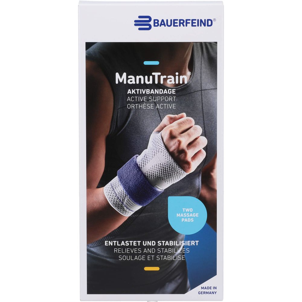 MANUTRAIN Handgelenkbandage rechts Gr.3 schwarz