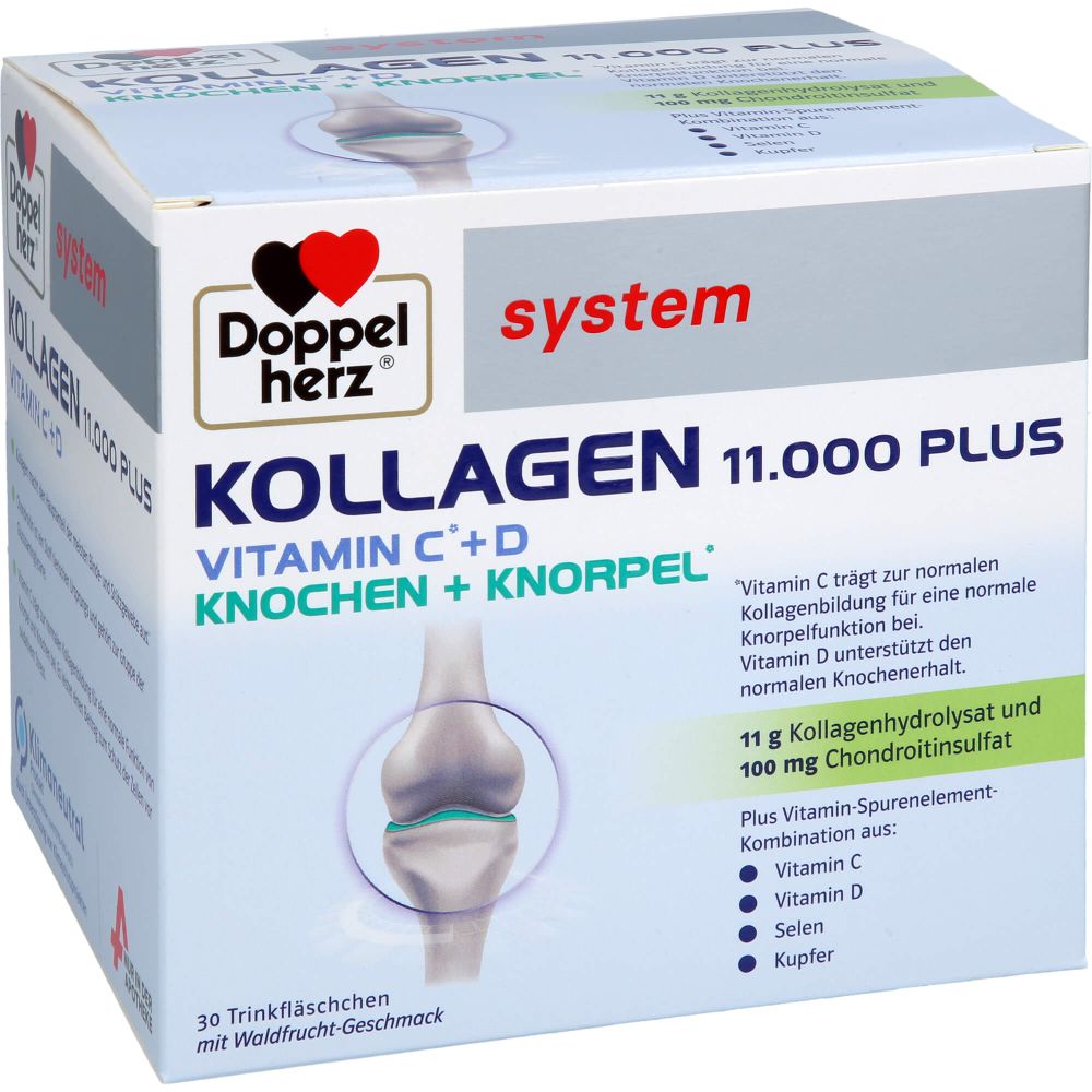 DOPPELHERZ Kollagen 11.000 Plus system Ampullen