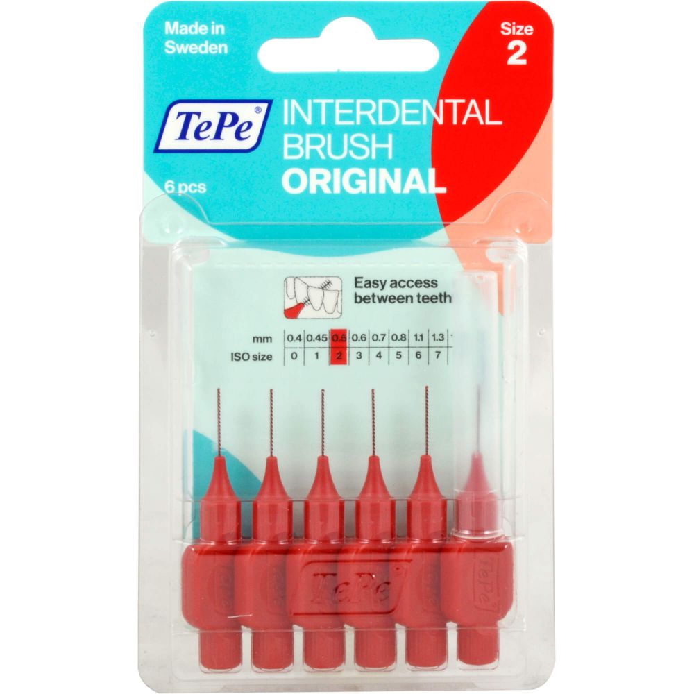 TEPE Interdentalbürste 0,5mm rot