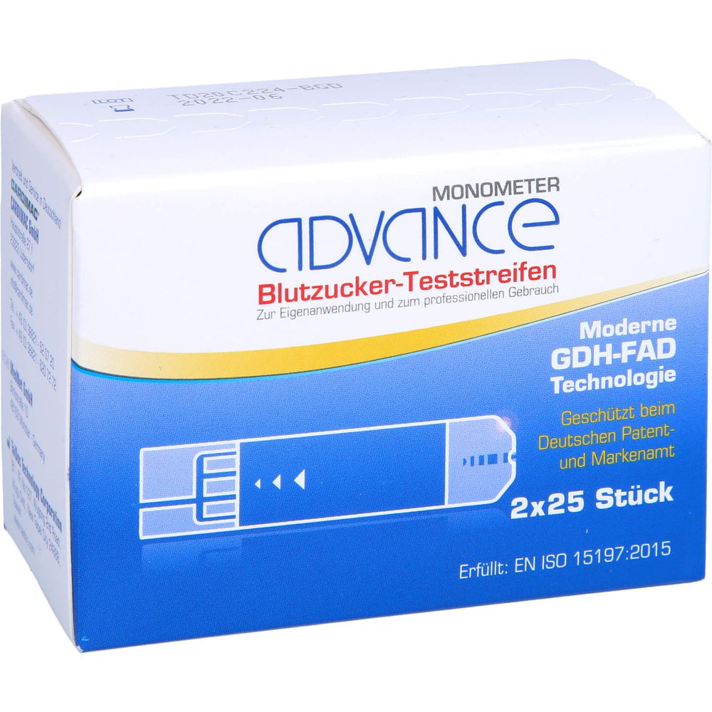 ADVANCE Monometer Blutzucker Teststr.GDH