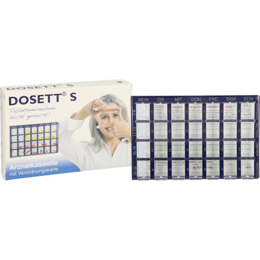 DOSETT S Arzneikassette blau