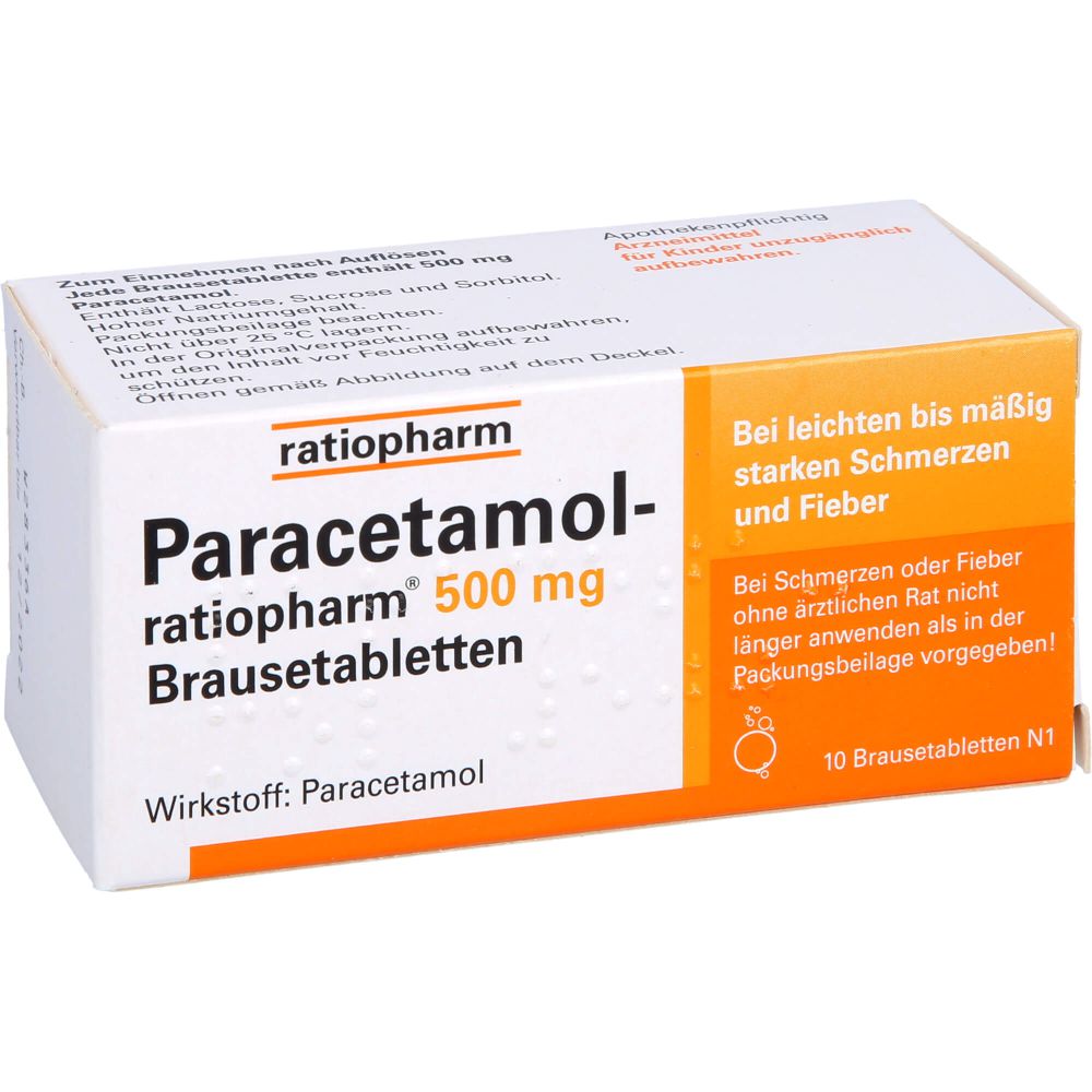 PARACETAMOL-ratiopharm 500 mg Brausetabletten