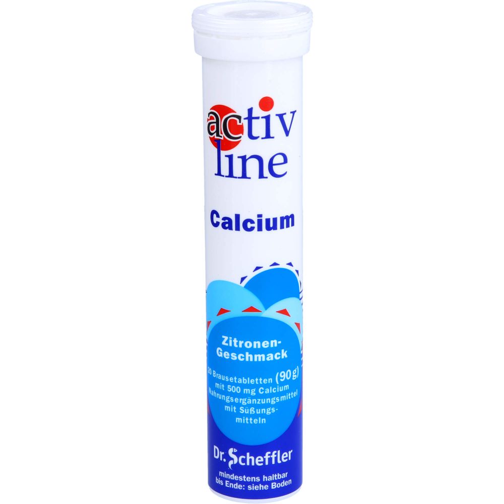 ACTIVLINE Calcium Zitrone Brausetabletten