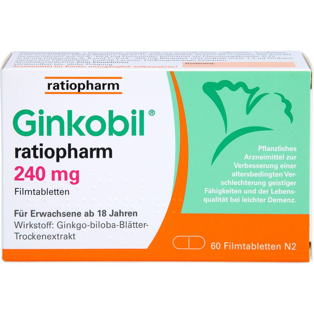 GINKOBIL-ratiopharm 240 mg Filmtabletten