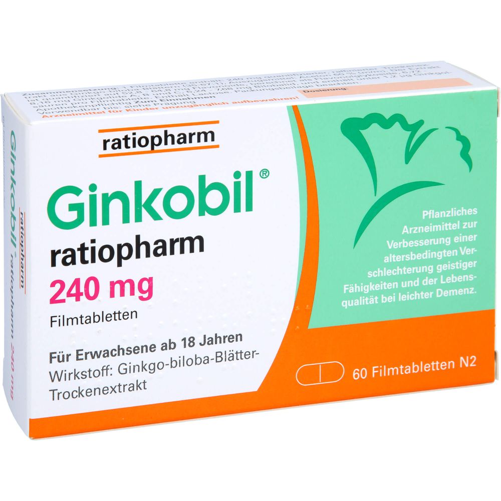 GINKOBIL-ratiopharm 240 mg Filmtabletten