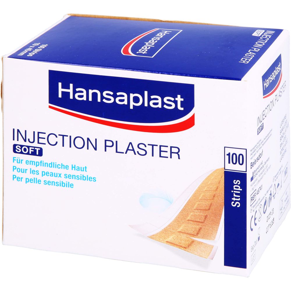 Hansaplast Soft Injektionspflaster Strips 19x40 mm 100 St