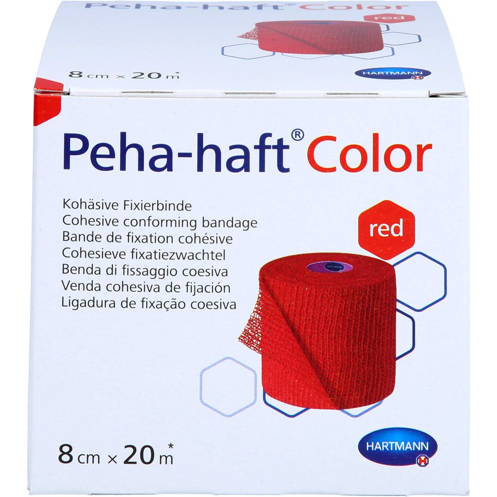 PEHA-HAFT Color Fixierb.latexfrei 8 cmx20 m rot 1 St - Binden 