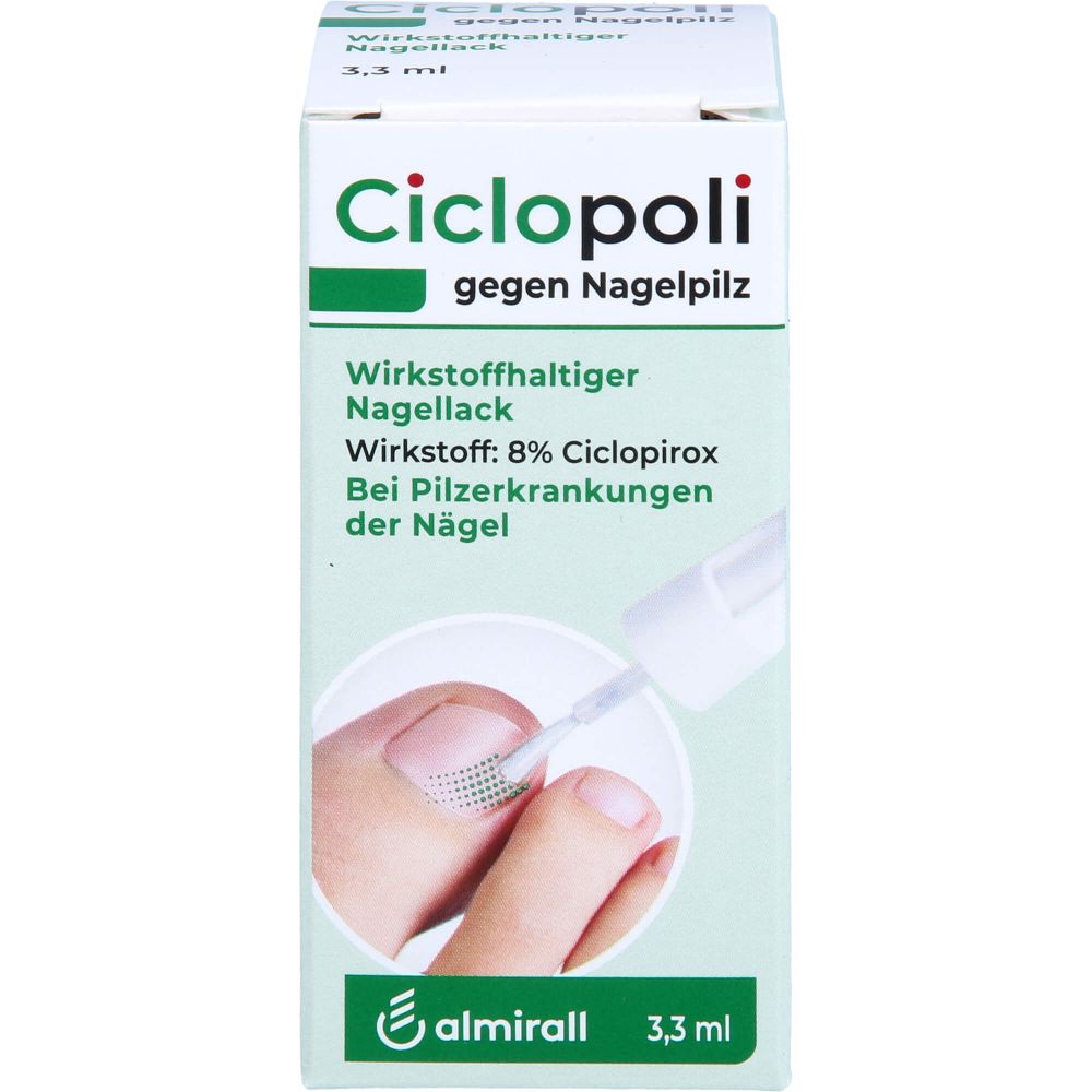 Ciclopoli gegen Nagelpilz wirkstoffhalt.Nagellack 3,3 ml