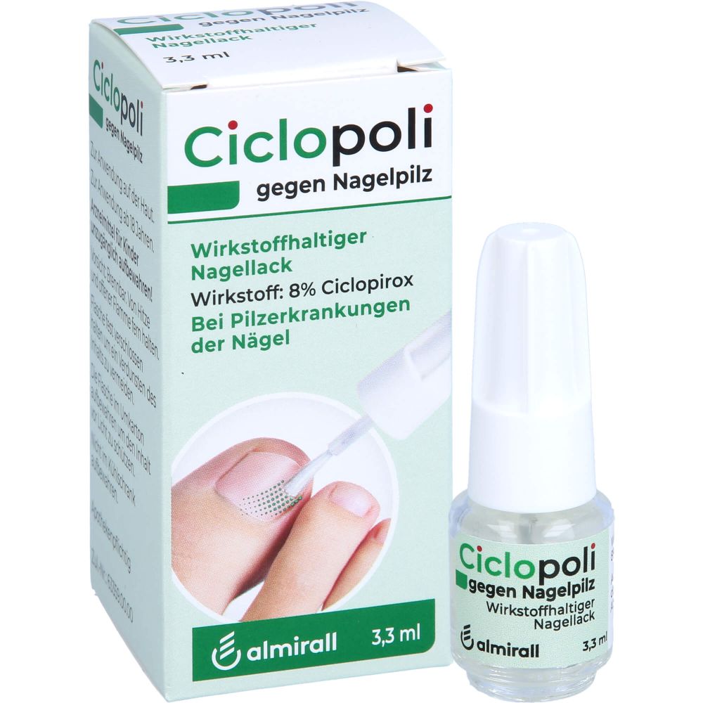 CICLOPOLI gegen Nagelpilz wirkstoffhalt.Nagellack