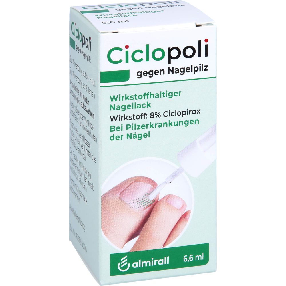 CICLOPOLI gegen Nagelpilz wirkstoffhalt.Nagellack