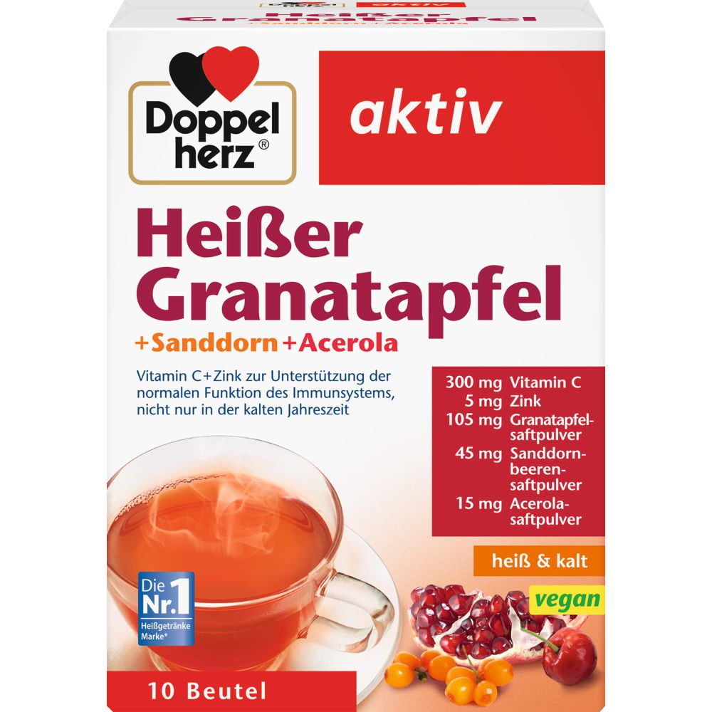 DOPPELHERZ heißer Granatapfel+Sanddorn+Acerola