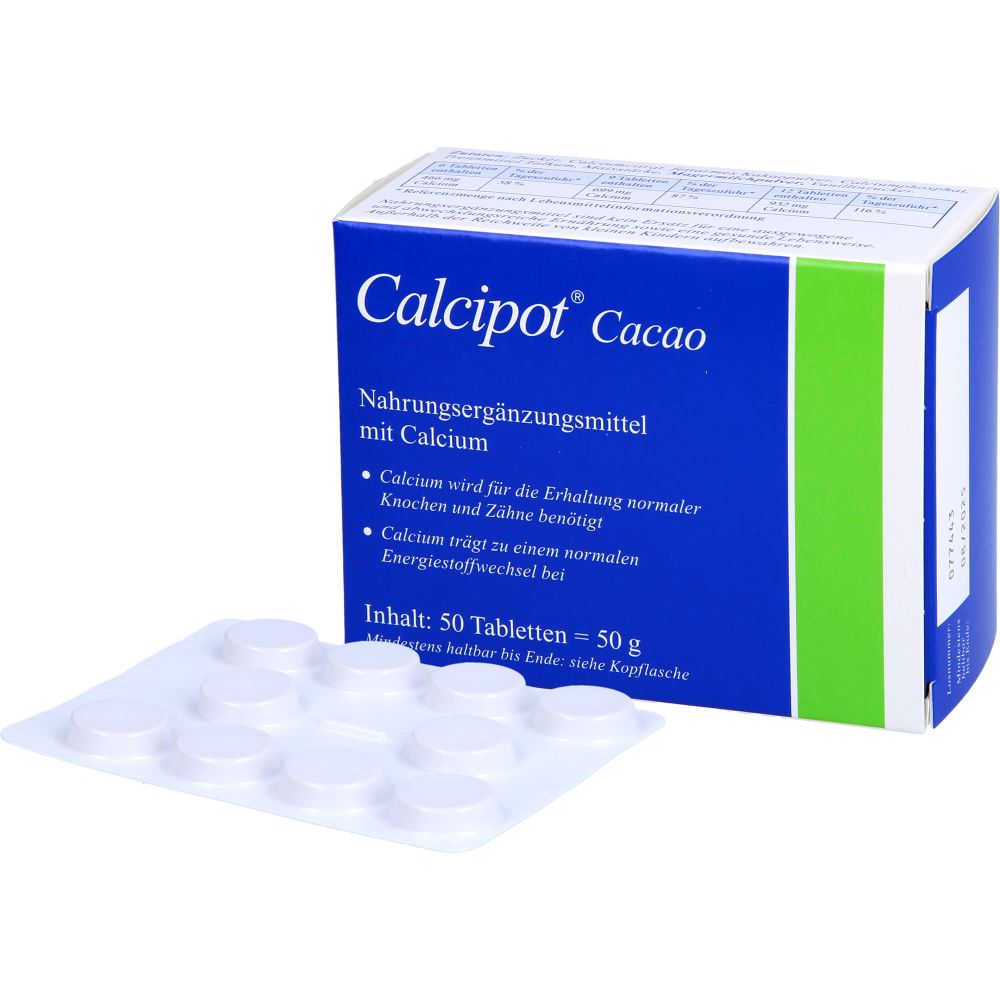 CALCIPOT Cacao Kautabletten