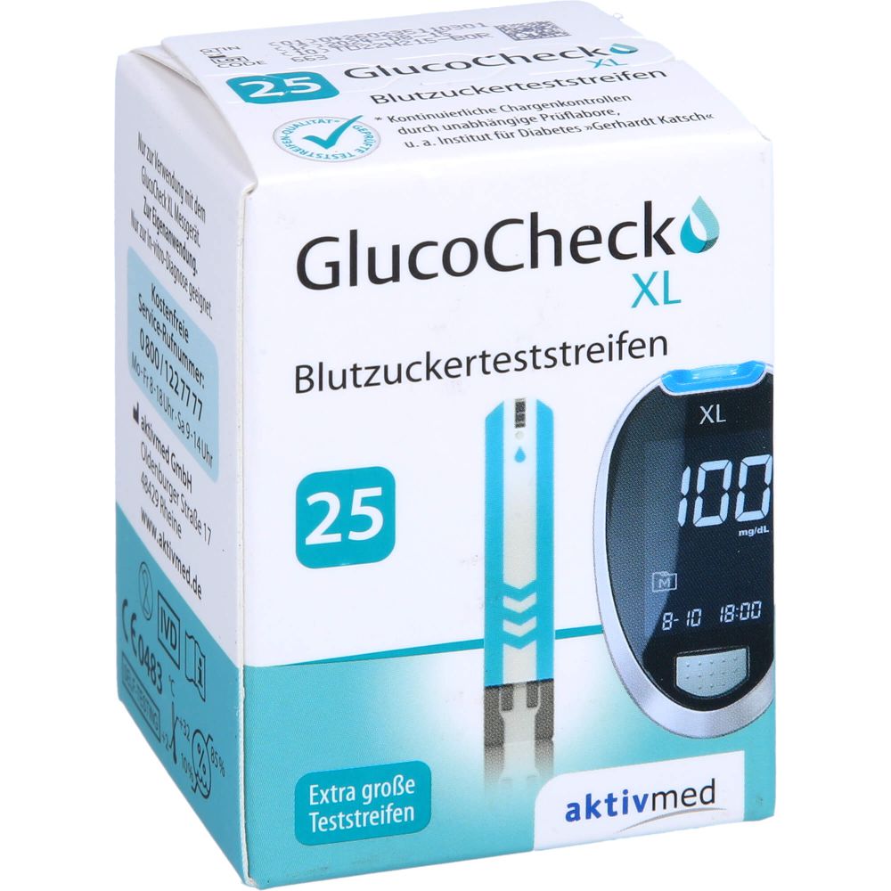 GLUCOCHECK XL Blutzuckerteststreifen