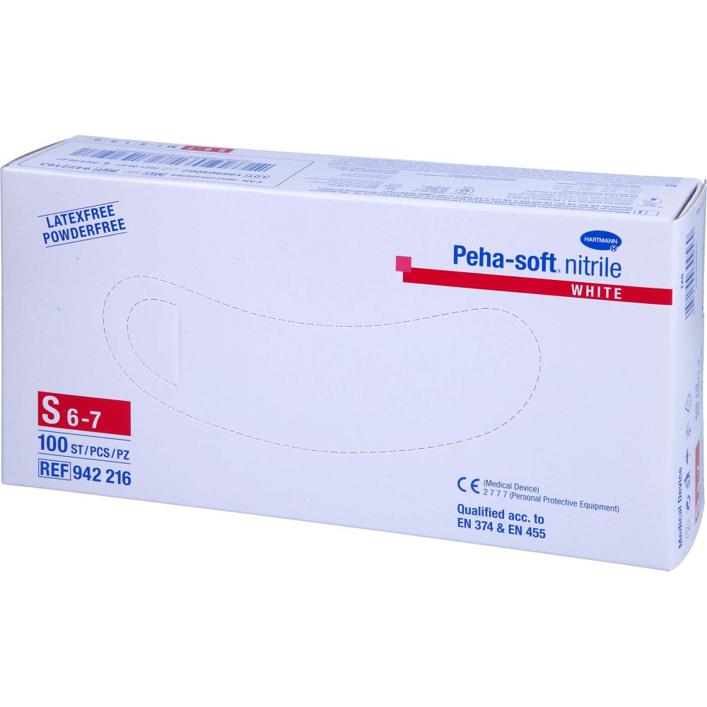 PEHA-SOFT nitrile white Unt.Hands.unsteril pf S