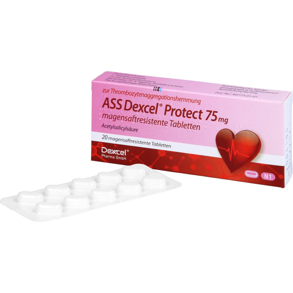 ASS Dexcel Protect 75 mg magensaftres.Tabletten