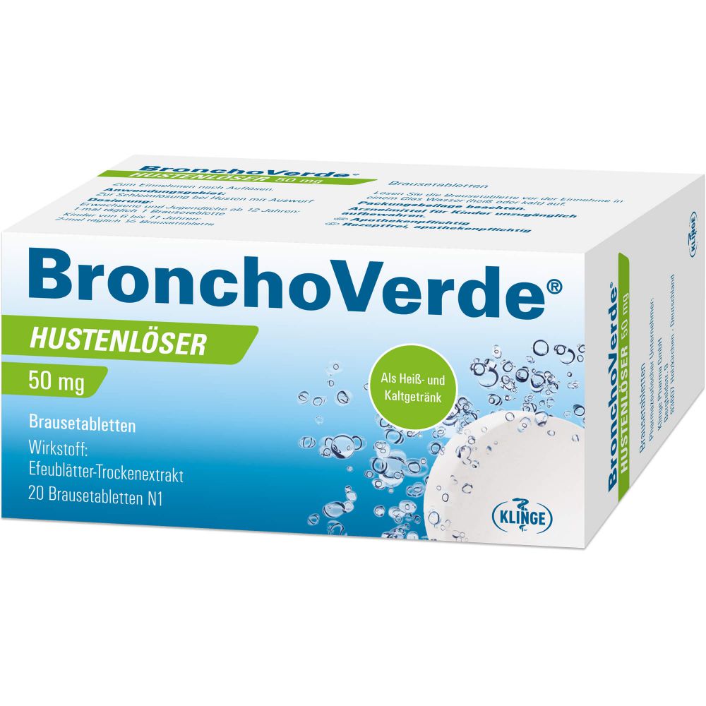 Bronchoverde Hustenlöser 50 mg Brausetabletten 20 St