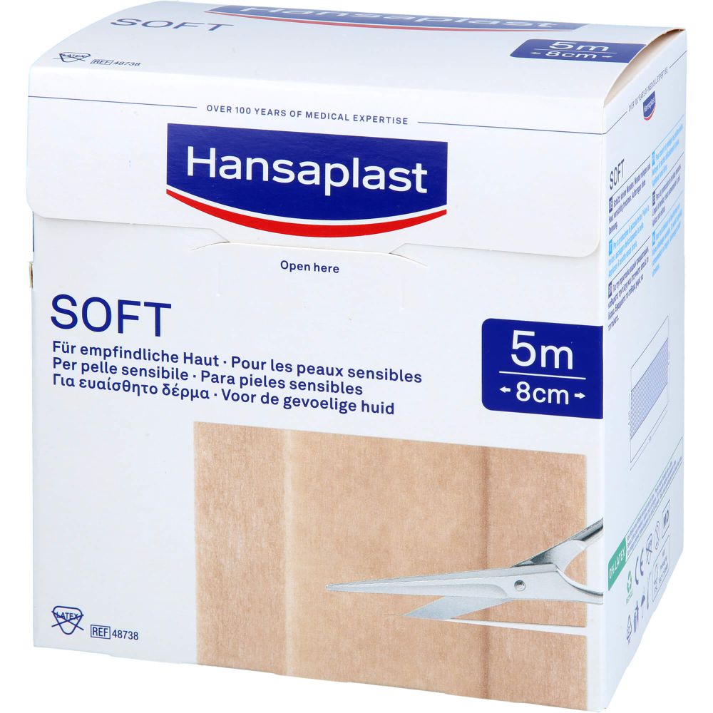 HANSAPLAST Soft Pflaster 8 cmx5 m Rolle