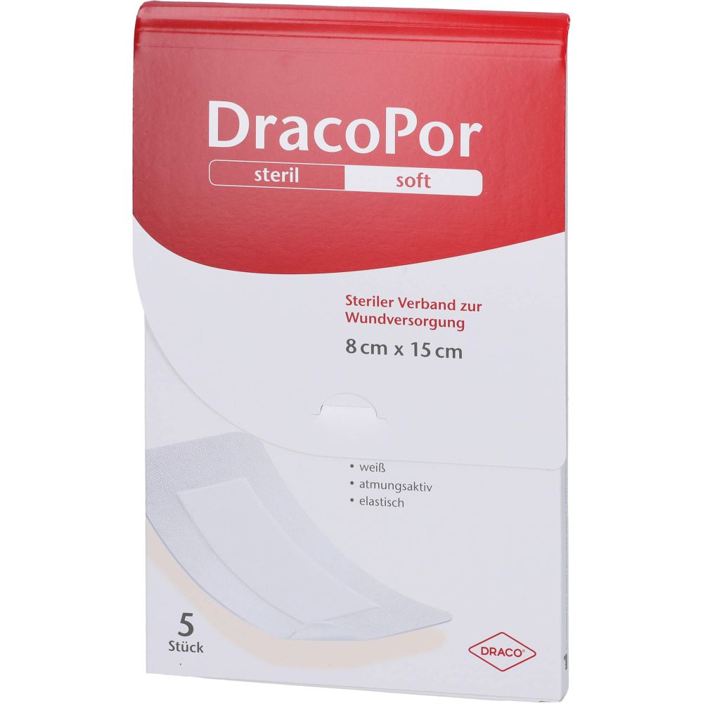 DRACOPOR Wundverband 8x15 cm steril