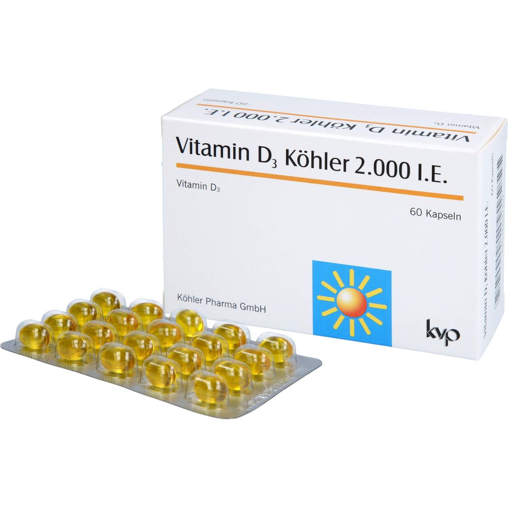 VITAMIN D3 KÖHLER 2.000 I.E. Kapseln