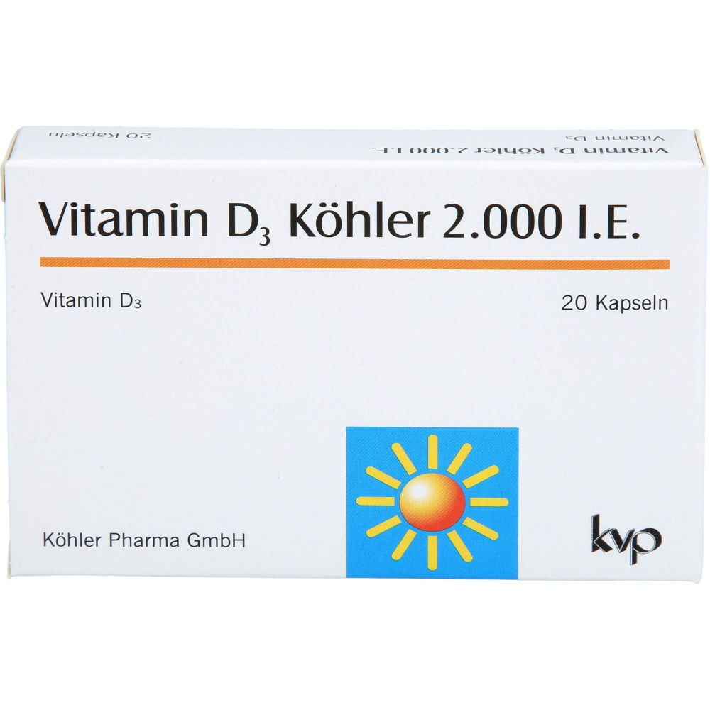 VITAMIN D3 KÖHLER 2.000 I.E. Kapseln