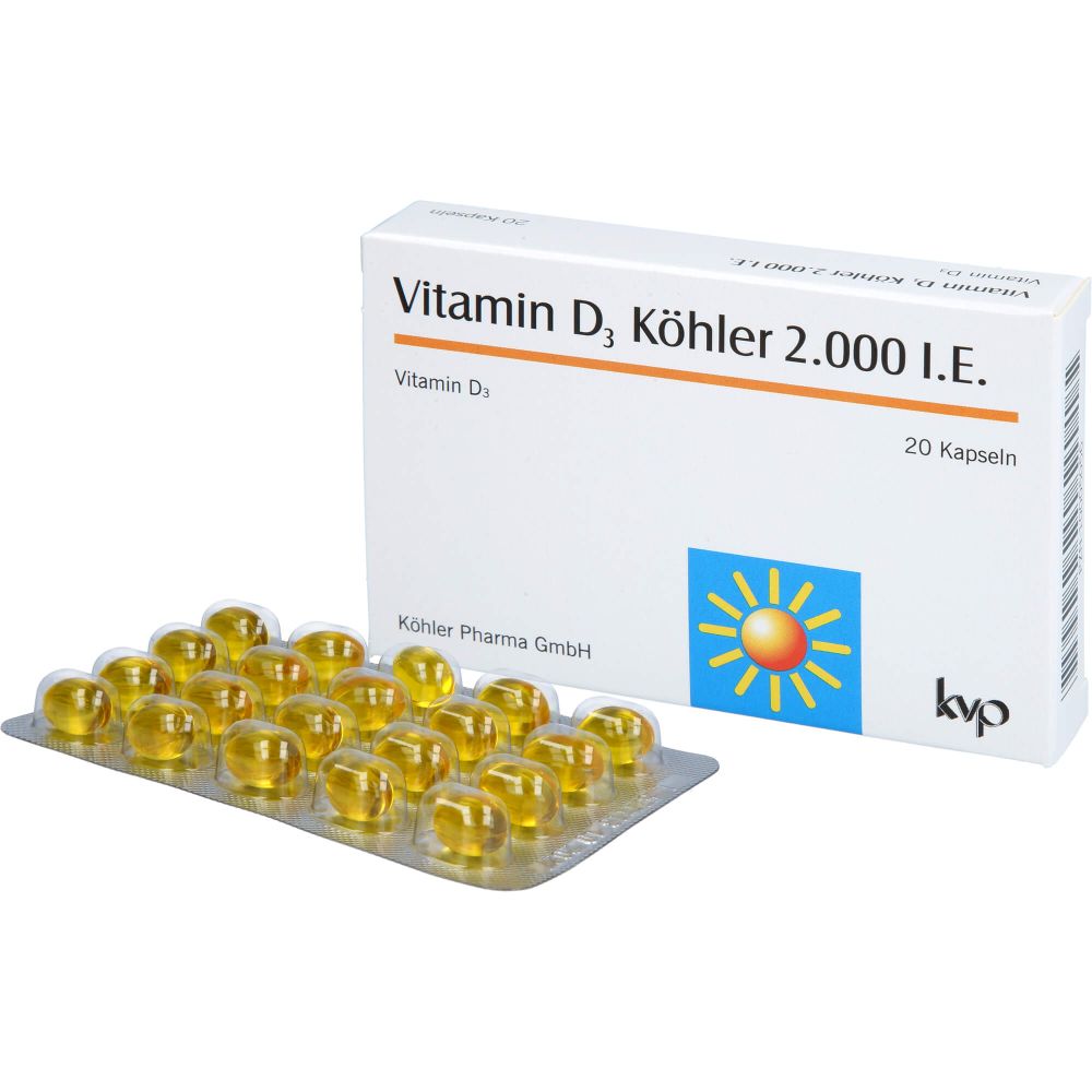 VITAMIN D3 KÖHLER 2.000 I.E. Kapseln