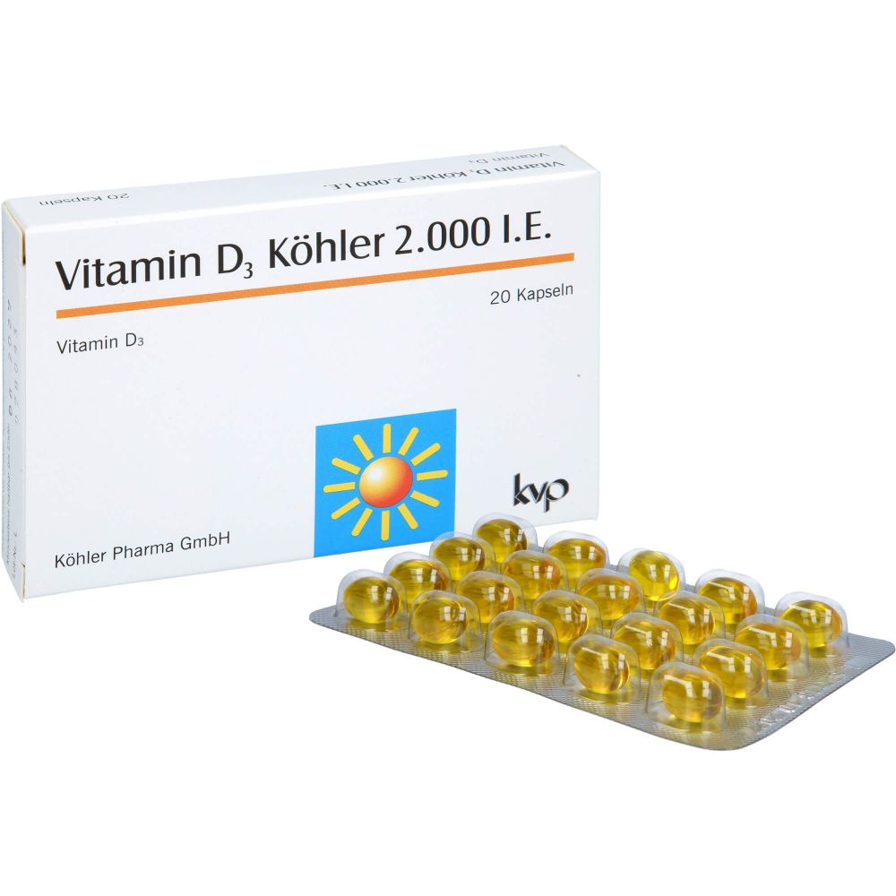 VITAMIN D3 KÖHLER 2.000 I.E. Kapseln