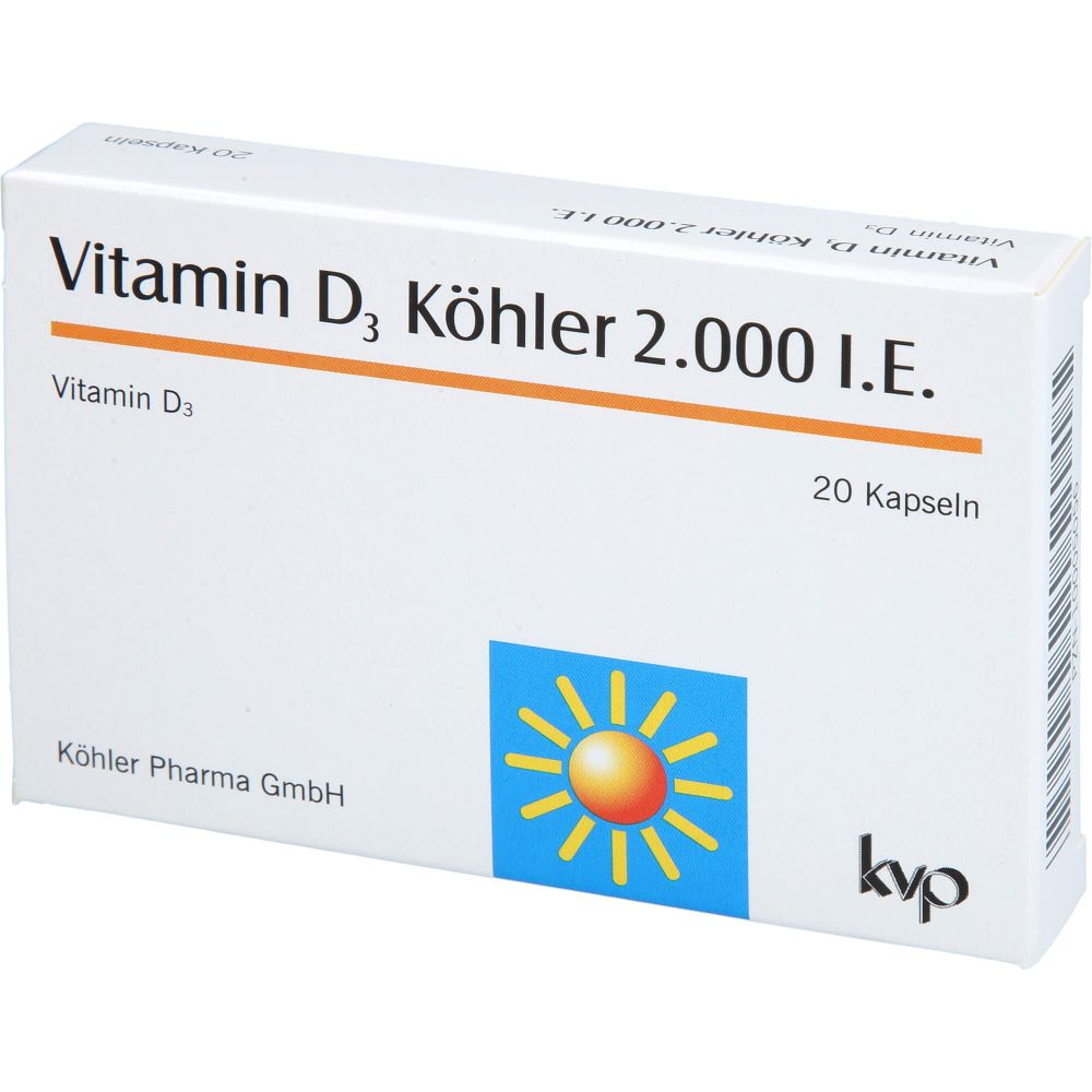 VITAMIN D3 KÖHLER 2.000 I.E. Kapseln