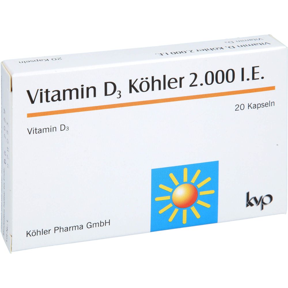 VITAMIN D3 KÖHLER 2.000 I.E. Kapseln