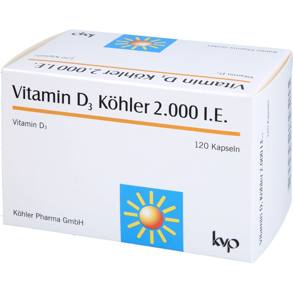 Vitamin D3 Köhler 2.000 I.E. Kapseln 120 St