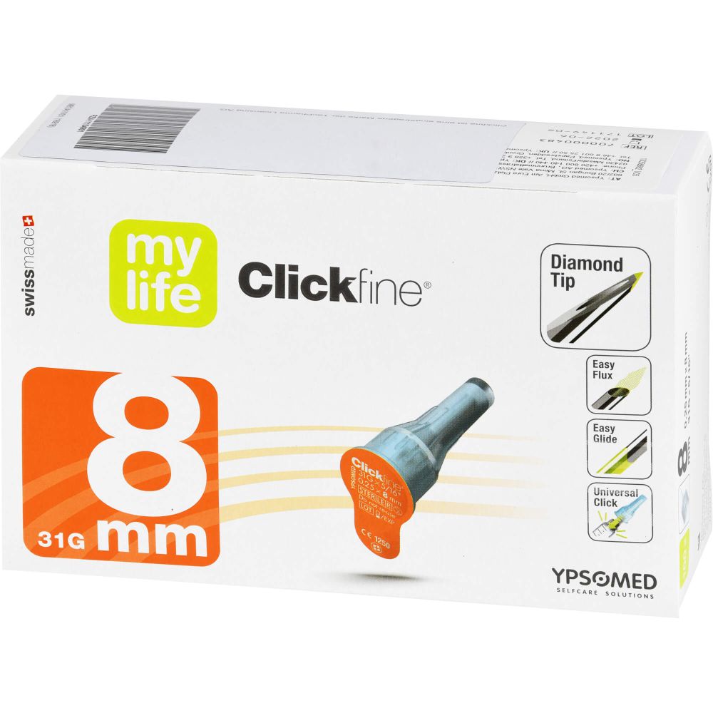 Mylife Clickfine Pen-Nadeln 8 mm 100 St