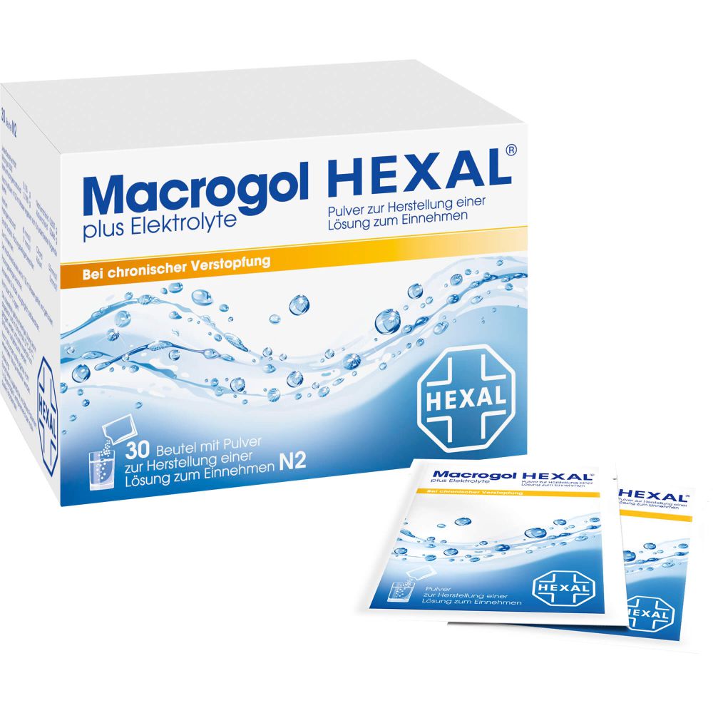 Macrogol Hexal plus Elektrolyte Plv.z.H.e.L.z.E. 30 St