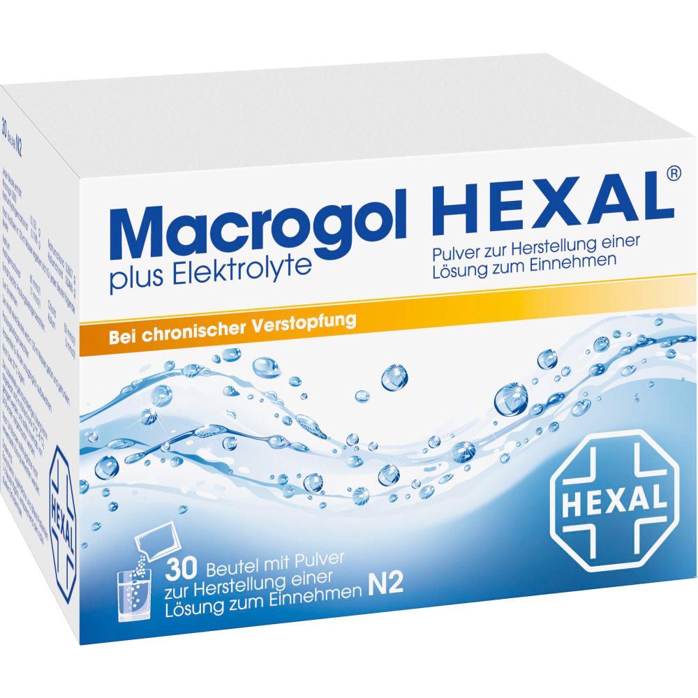 Macrogol Hexal plus Elektrolyte Plv.z.H.e.L.z.E. 30 St