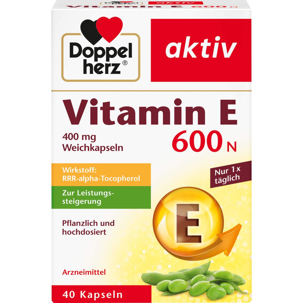 DOPPELHERZ Vitamin E 600 N Weichkapseln