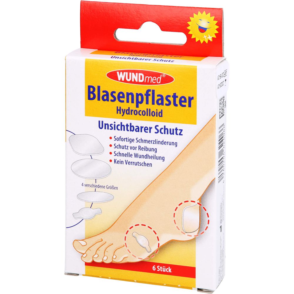 BLASENPFLASTER hydrocolloid 4 Größen transparent